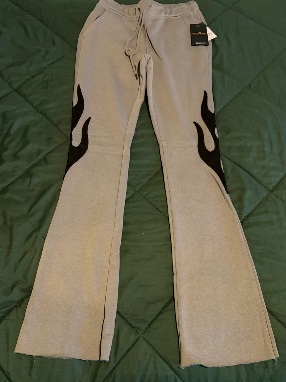 Men’s Flame-Accent Sweatpants with Drawstring
